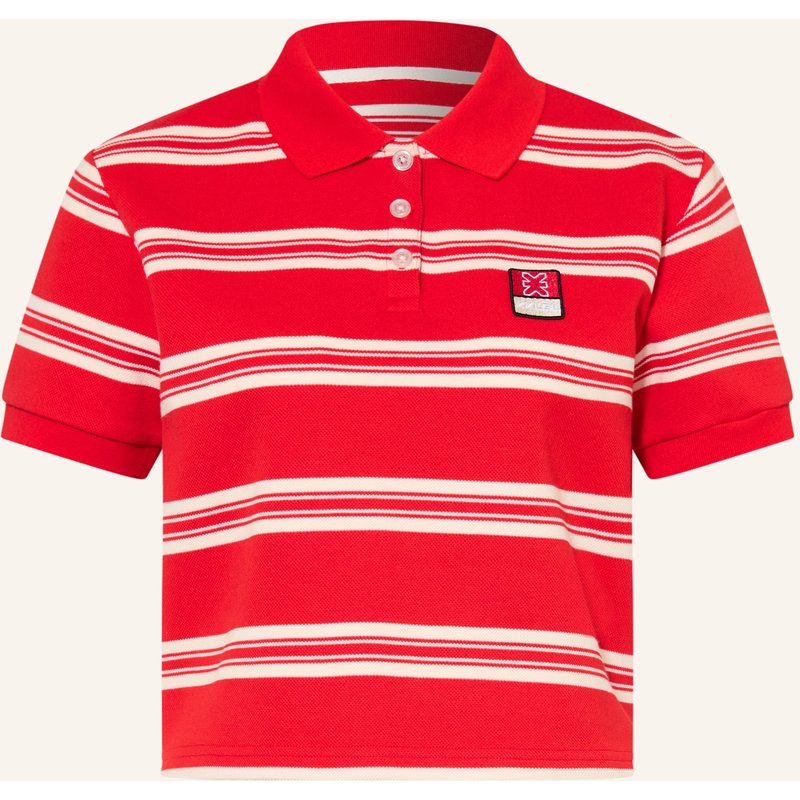 Karo Kauer Piqué-Poloshirt rot