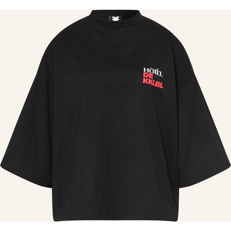 Karo Kauer T-Shirt schwarz