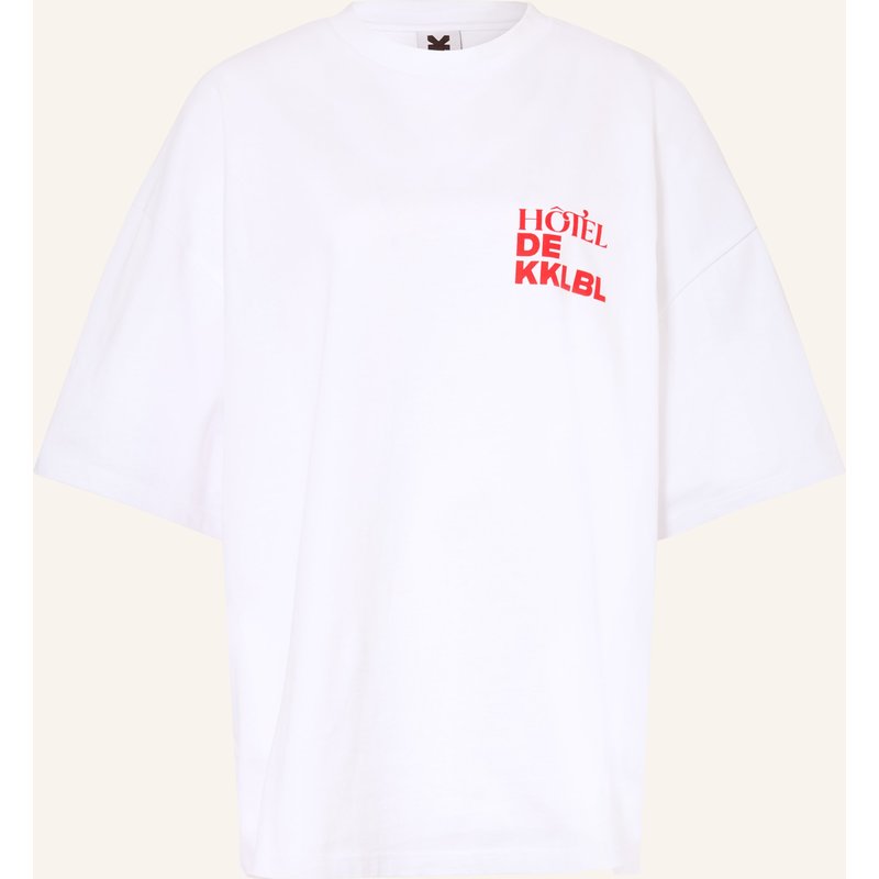 Karo Kauer Oversized-Shirt weiss