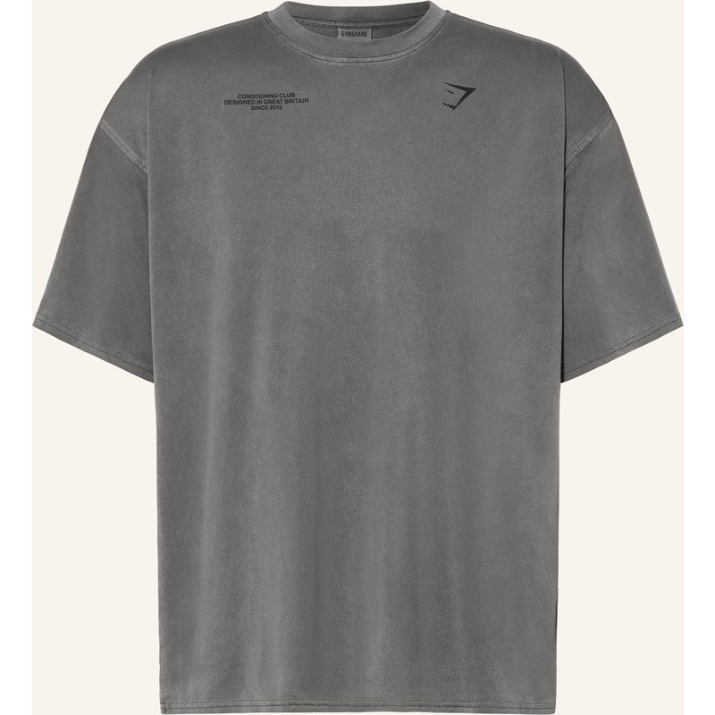 Gymshark T-Shirt Conditioning Club Aus Mesh grau