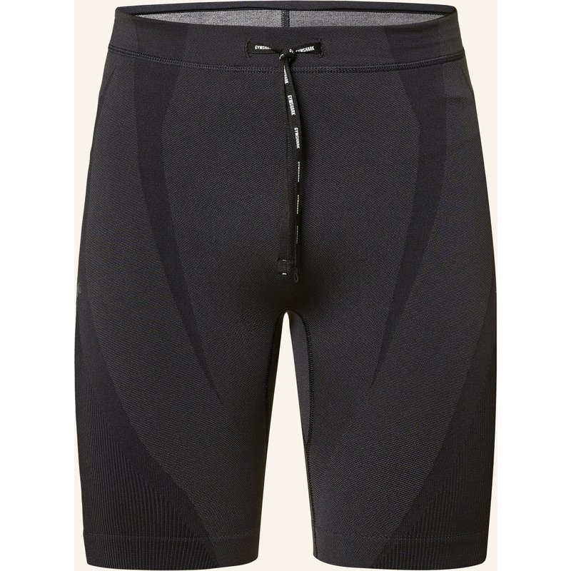 Gymshark 2-In-1-Laufshorts Seamless Running schwarz