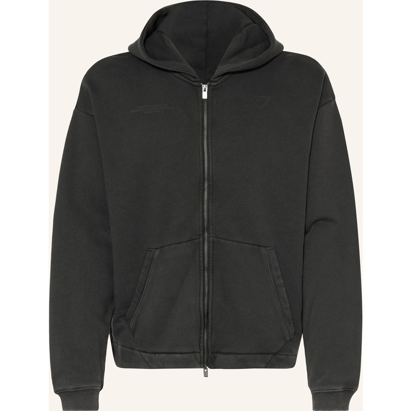 Gymshark Sweatjacke Conditioning Club Washed schwarz