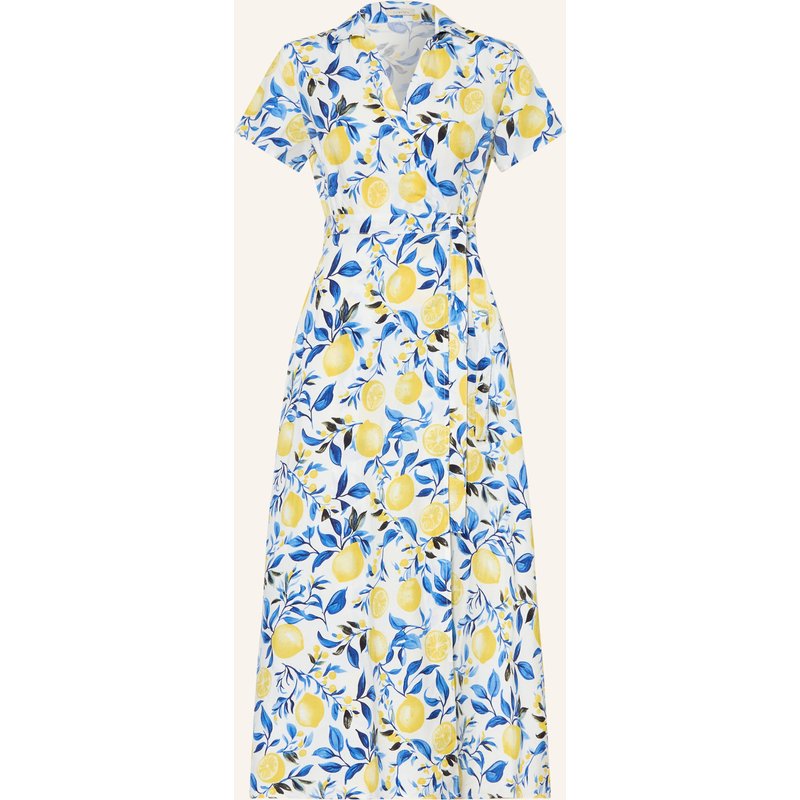 Lilienfels Wickelkleid Mit Leinen gelb