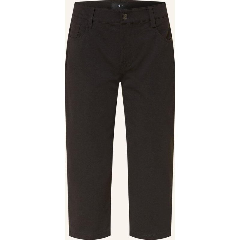 7 For All Mankind 3/4-Hose schwarz