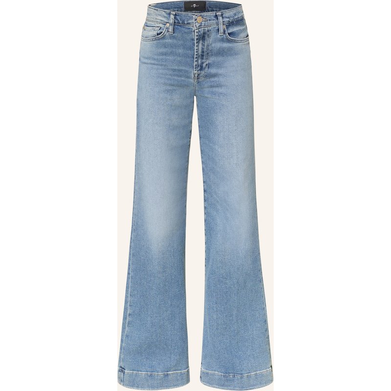 7 For All Mankind Wide Leg Jeans Modern Dojo blau