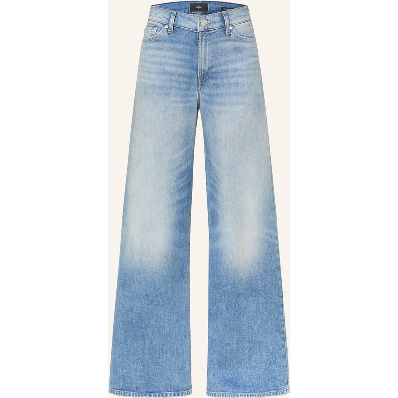 7 For All Mankind Wide Leg Jeans Lotta blau