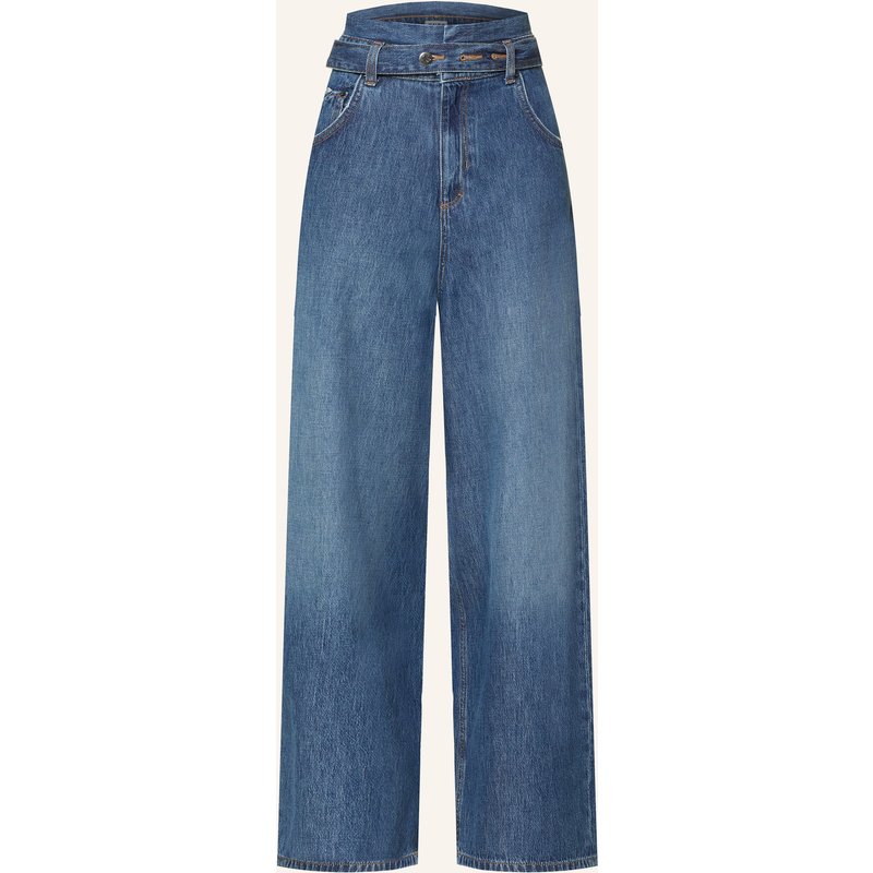 Pnts Wide Leg Jeans Over The Top blau