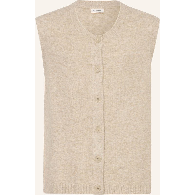 S.Oliver Red Strickweste beige