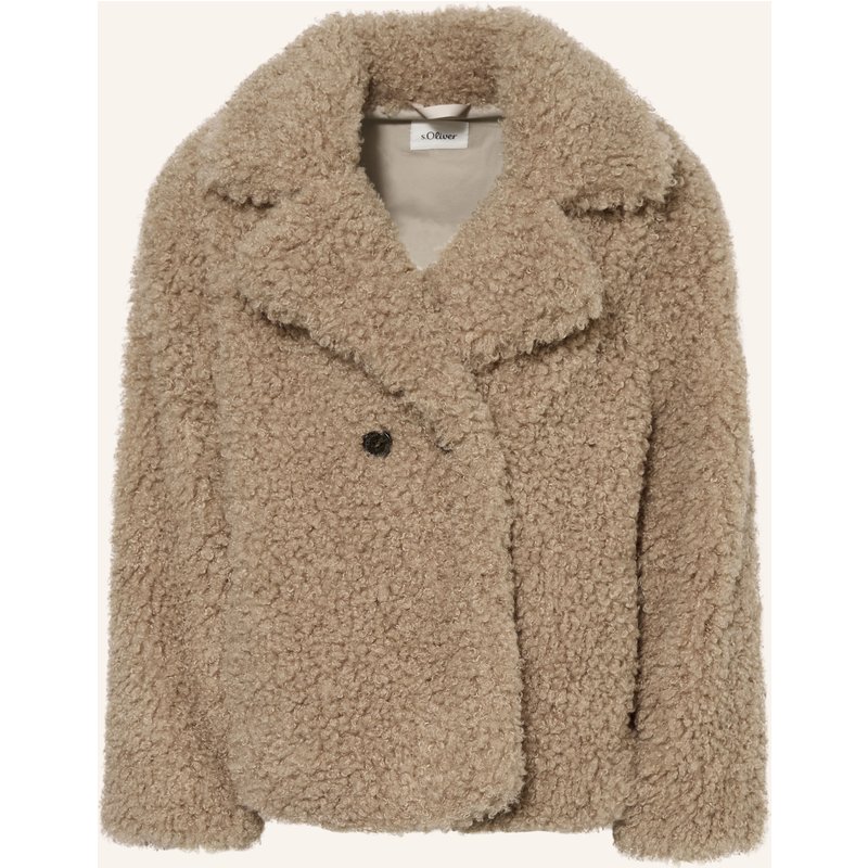 S.Oliver Red Teddyfell-Jacke beige