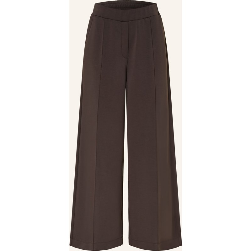 Comma Marlenehose Aus Jersey braun