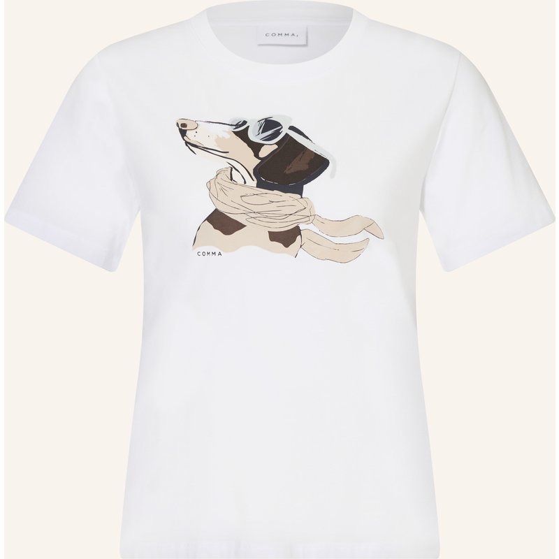 Comma T-Shirt weiss