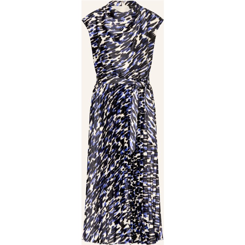 S.Oliver Black Label Kleid Mit Plissees weiss