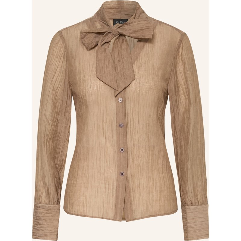 S.Oliver Black Label Schluppenbluse braun