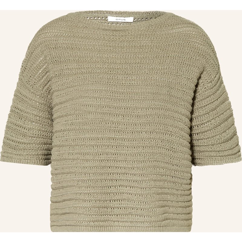 Opus Strickshirt Pinse gruen