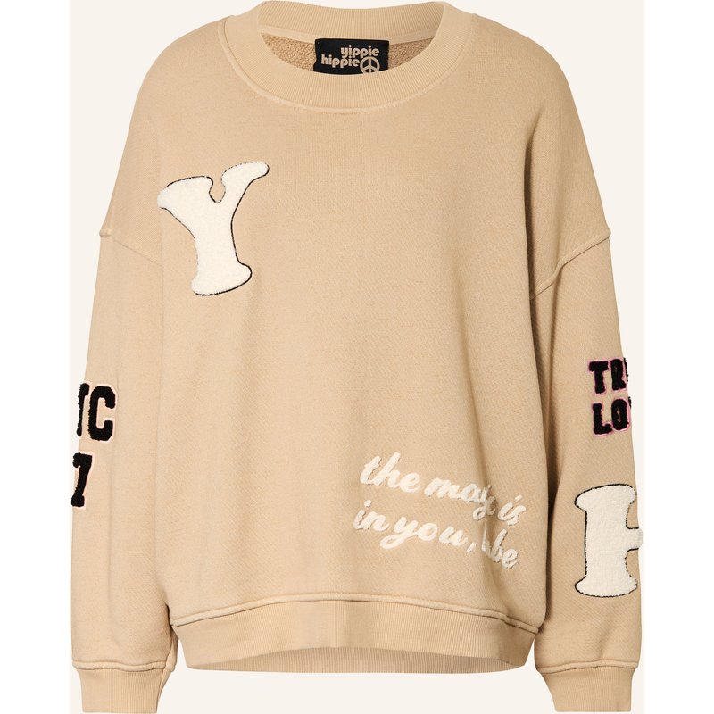 Yippie Hippie Oversized-Sweatshirt braun