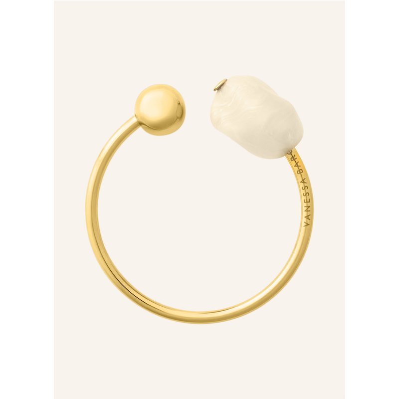 Vanessa Baroni Armreif Pearl Bangle gold