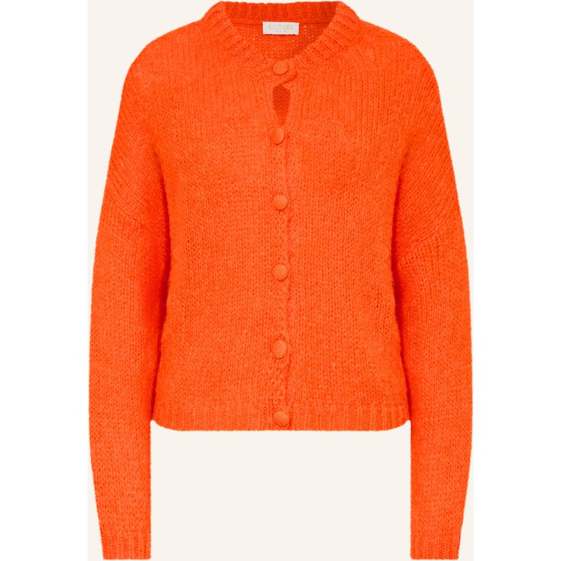 Catnoir Strickjacke Mit Alpaka orange