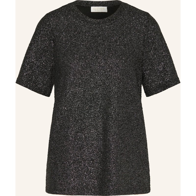 Catnoir T-Shirt Mit Glitzergarn schwarz