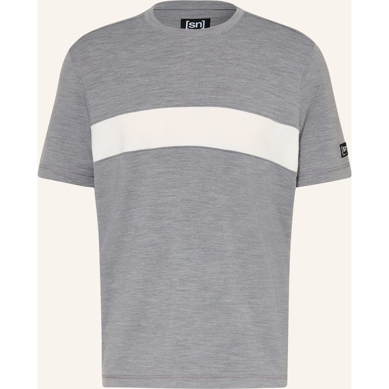 Super.Natural Funktionsshirt Montana Brush Mit Merinowolle grau