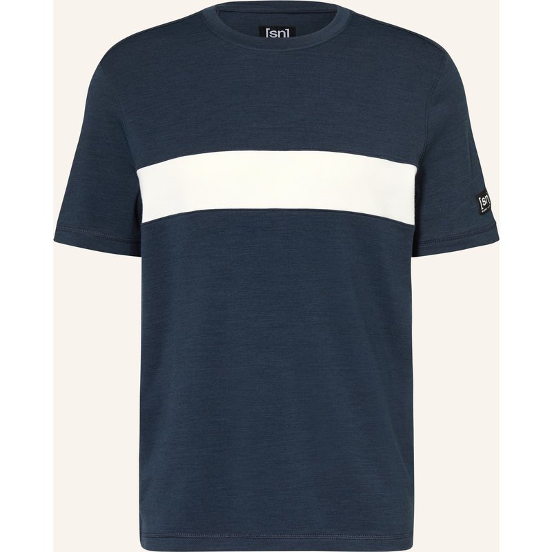 Super.Natural Funktionsshirt Montana Brush Mit Merinowolle blau