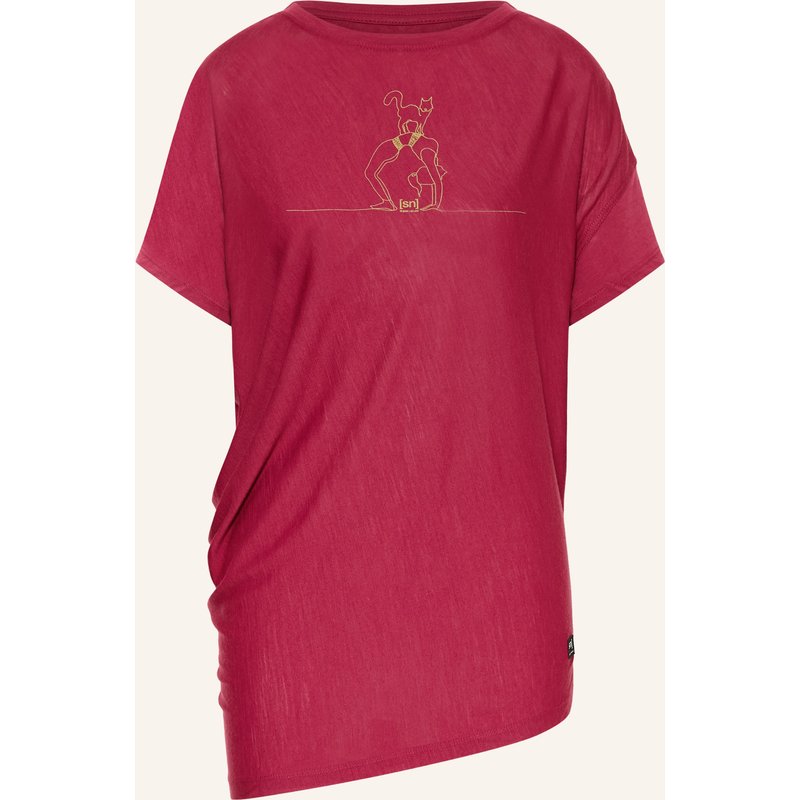 Super.Natural Funktionsshirt Cat Yoga rot
