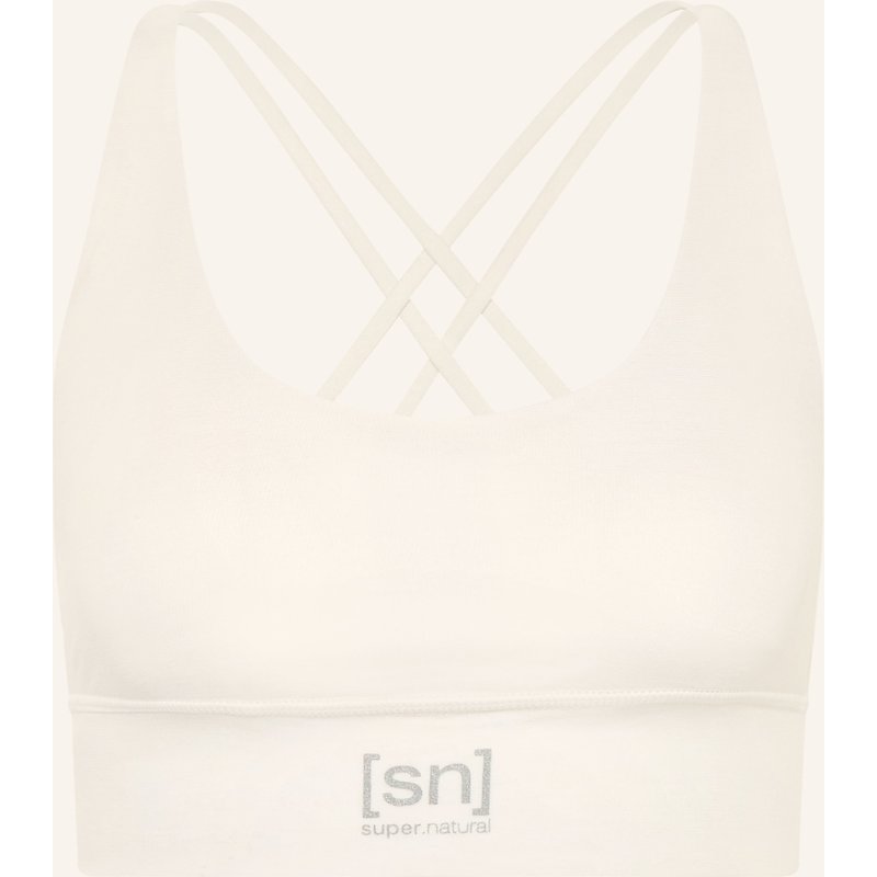 Super.Natural Cropped-Funktionstop All Day Super Mit Merinowolle weiss