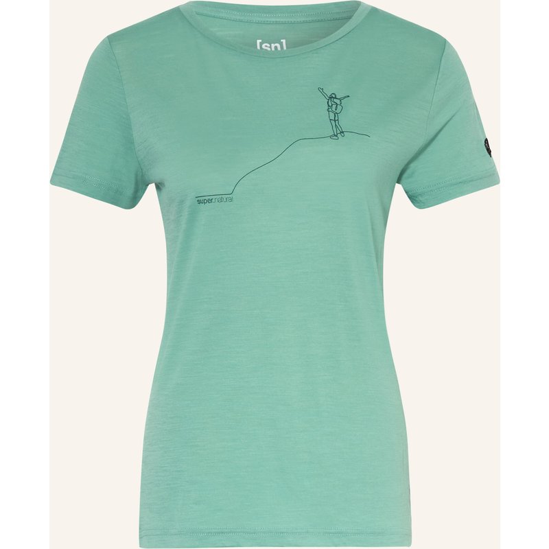Super.Natural Funktionsshirt Bergglück Mit Merinowolle gruen