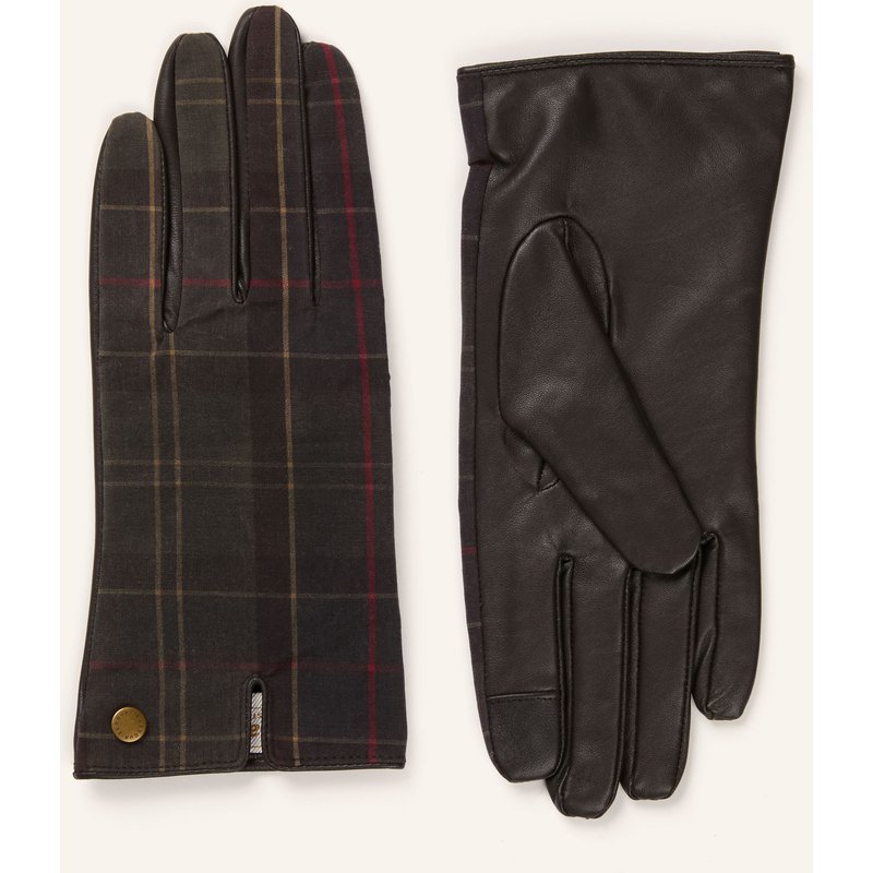 Barbour Lederhandschuhe Scarlet braun