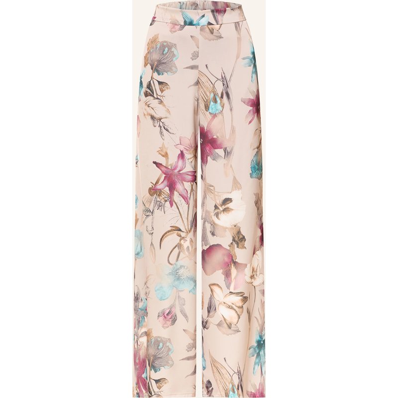 V By Vera Mont Marlenehose Aus Satin beige