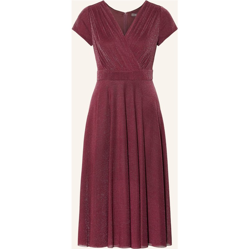 Vera Mont Jerseykleid In Wickeloptik Mit Glitzergarn rot