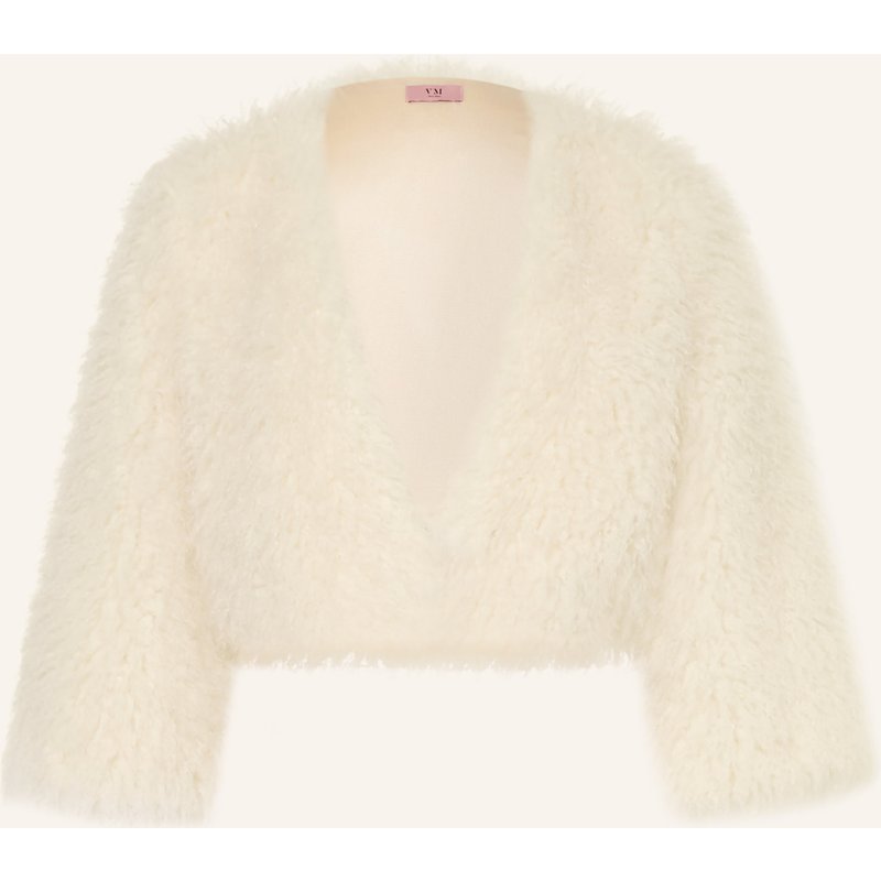Vm Vera Mont Kunstfell-Bolero Mit 3/4-Arm weiss