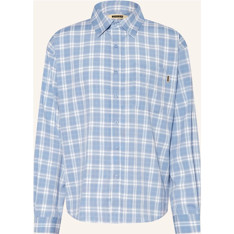 Woodbird Hemd Wbjong Comfort Fit blau