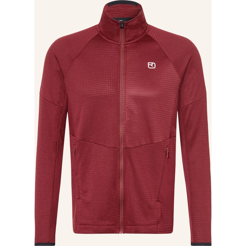 Ortovox Midlayer-Jacke Fleece Light Grid rot