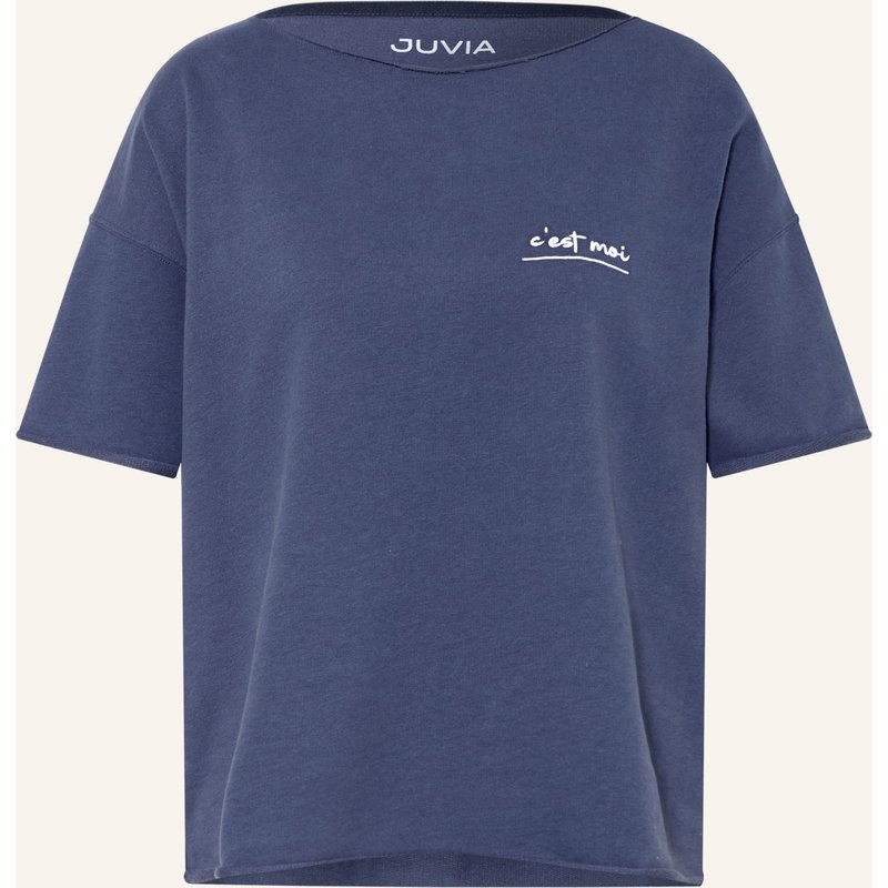 Juvia Sweatshirt Kaya Mit 3/4-Arm blau