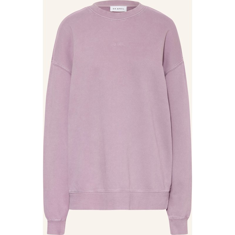 Oh April Oversized-Sweatshirt Farmers Market lila