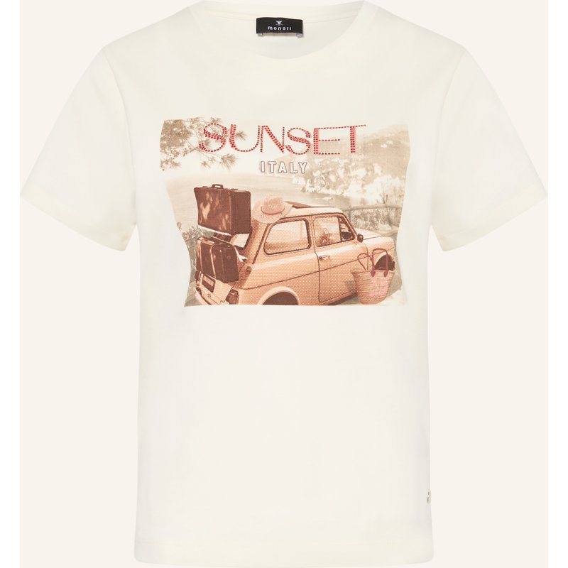 Monari T-Shirt Mit Schmucksteinen beige