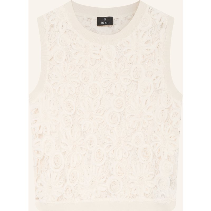 Monari Spitzentop beige