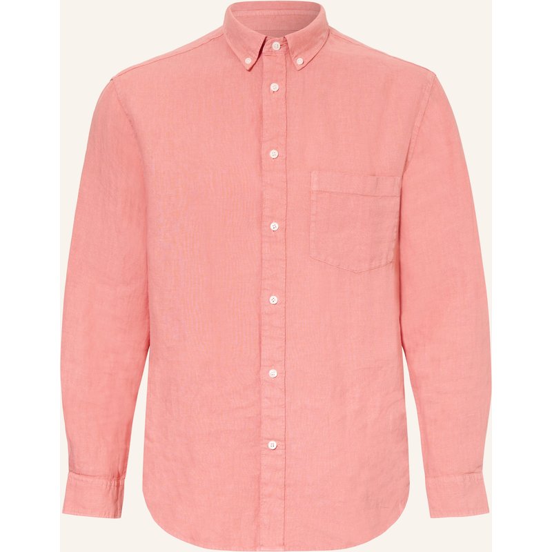 Arket Leinenhemd Balmar Relaxed Fit rot