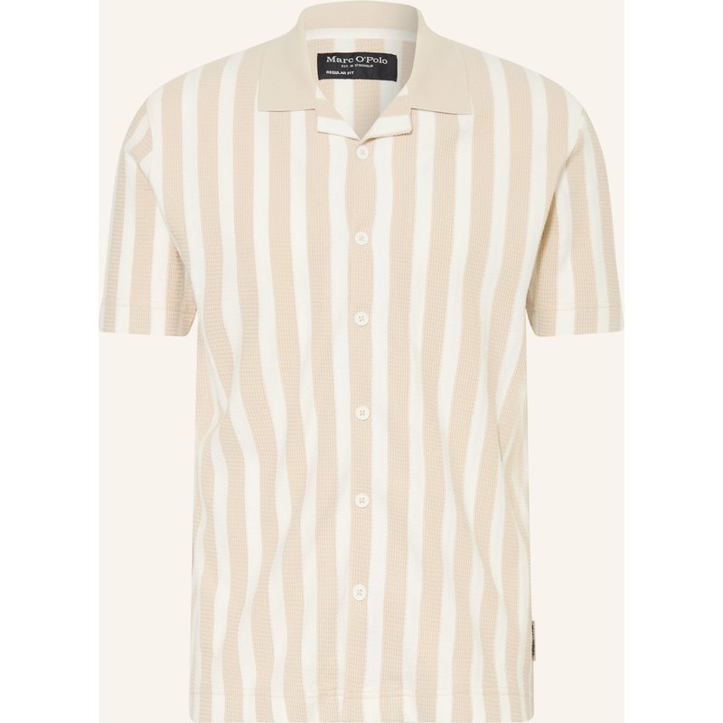 Marc O'polo Resorthemd Regular Fit Aus Jersey beige