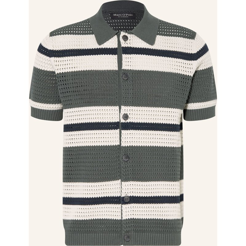 Marc O'polo Strick-Poloshirt gruen