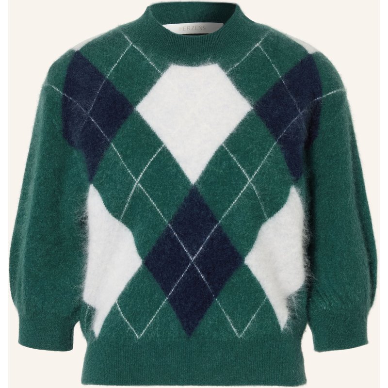 Herzens Cashmere-Pullover Mit 3/4-Arm gruen