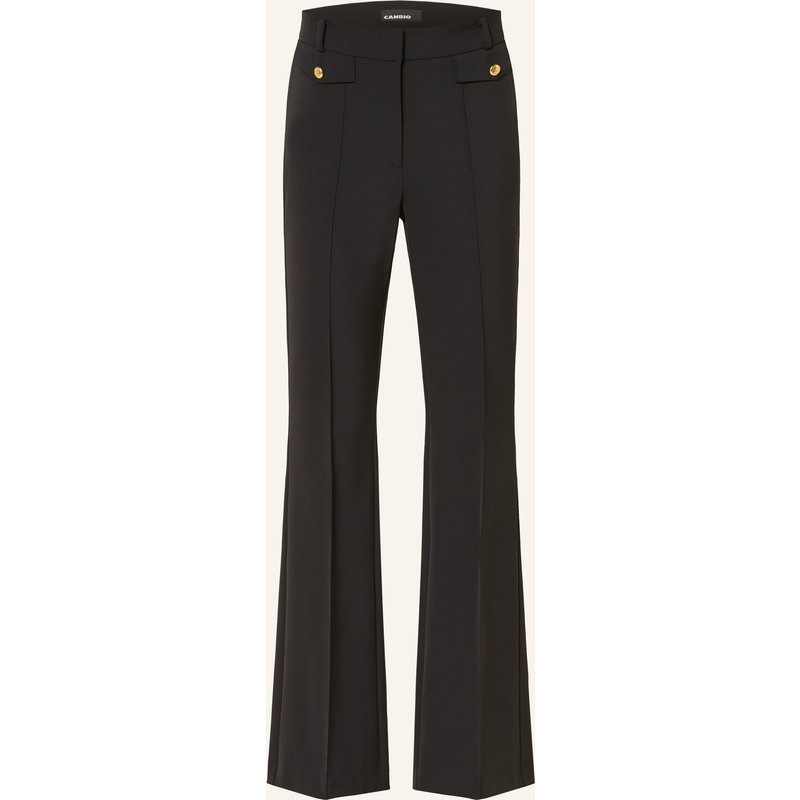 Cambio Bootcut-Hose Fleur schwarz