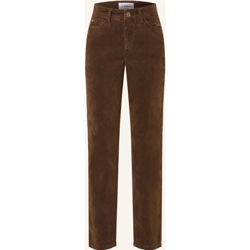 Cambio 7/8-Hose Piper Aus Samt braun