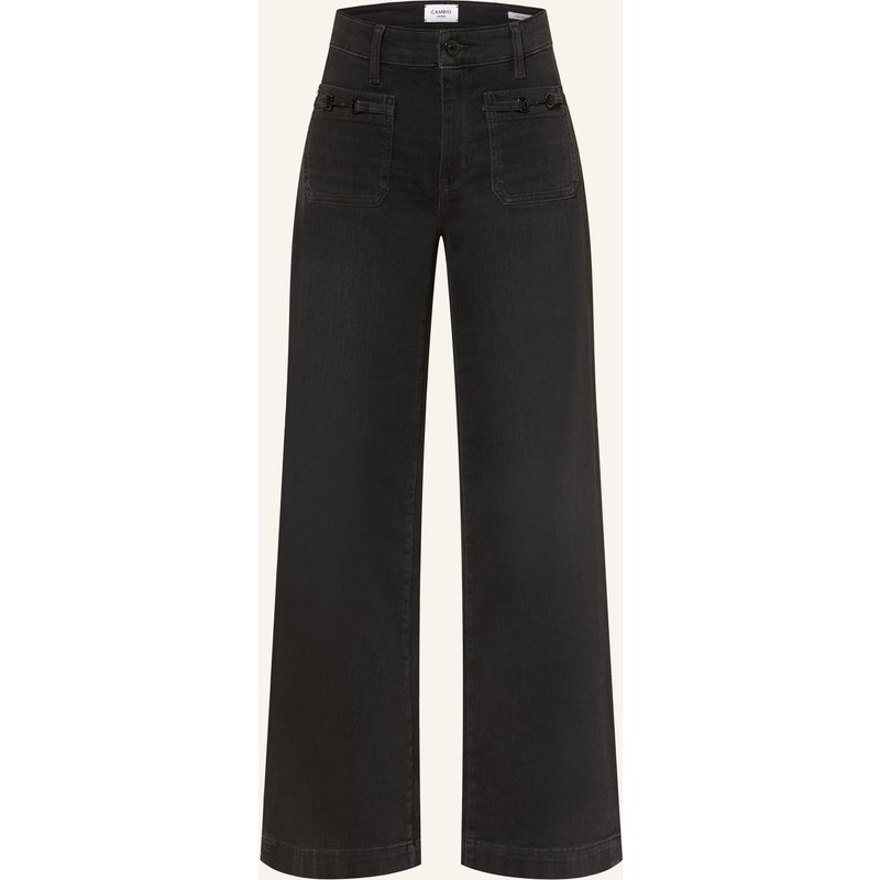 Cambio Wide Leg Jeans Ada schwarz