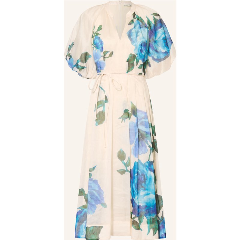 Phase Eight Kleid Adeline Mit Leinen weiss