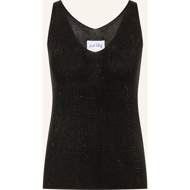 Joseph Ribkoff Stricktop Mit Schmucksteinen Und Glitzergarn schwarz