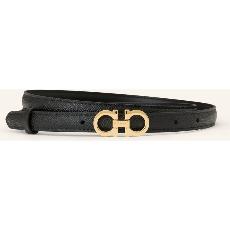 Ferragamo Ledergürtel schwarz