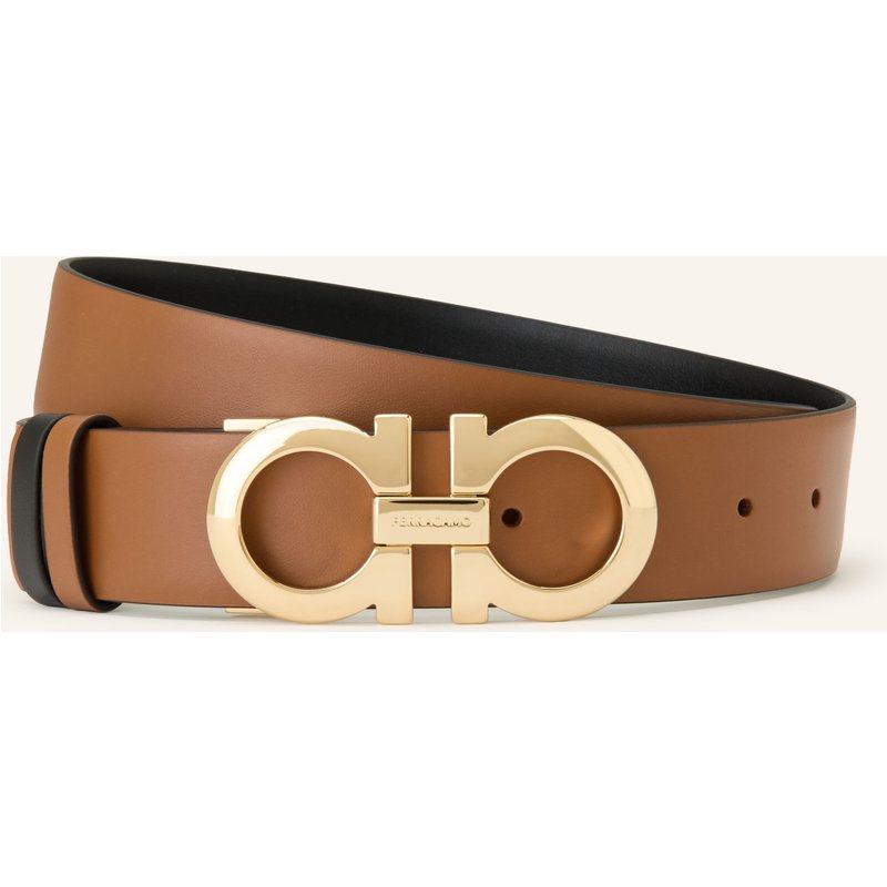 Ferragamo Ledergürtel Zum Wenden braun