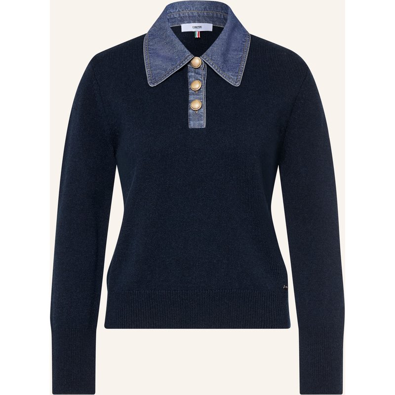 Cinque Strick-Poloshirt Cidemo blau