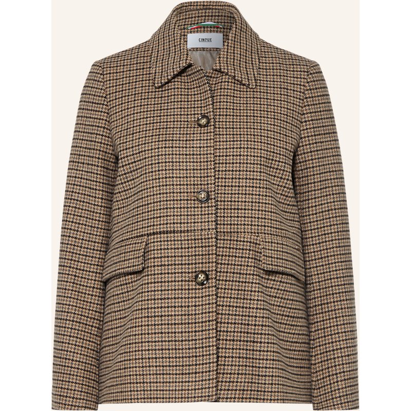 Cinque Kastenjacke Cileonore Aus Flanell braun